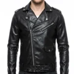 Ninja Stealth Men's Faux Leather Biker Jacket