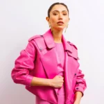 Pink Leather Jacket