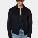 Navy Blue Bomber Jacket